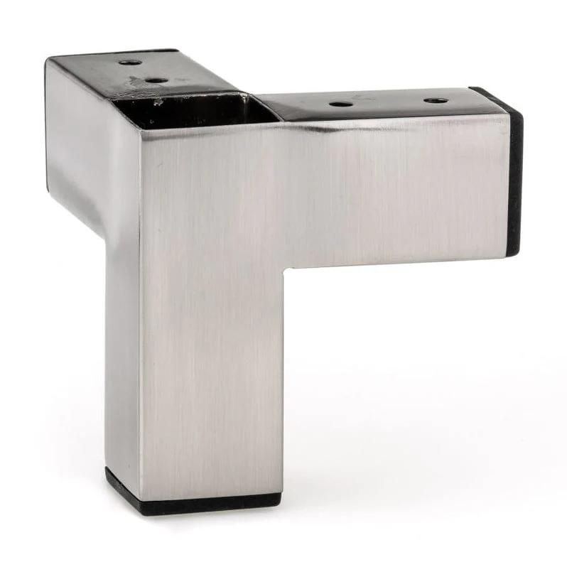 3-15/16" (100 mm) Contemporary Furniture Leg Brushed Nickel